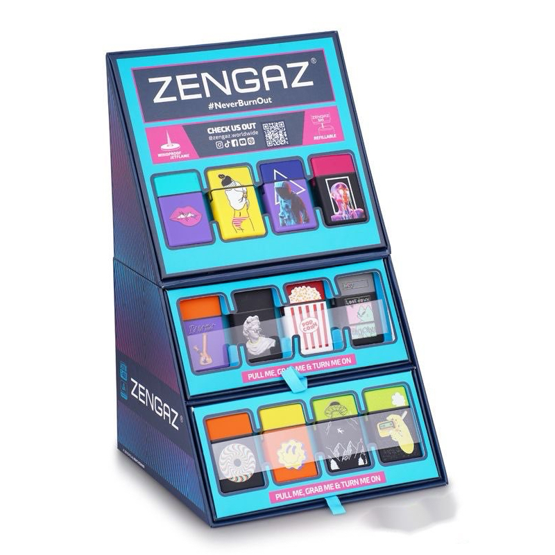 ไฟฟู่ Zengaz ตัวเต็ม (รุ่นนี้ปรับไฟไม่ได้) แบบเติมแก๊ส (คละลาย1ชิ้น) ขณะส่งไม่มีแก๊สเติมไปให้