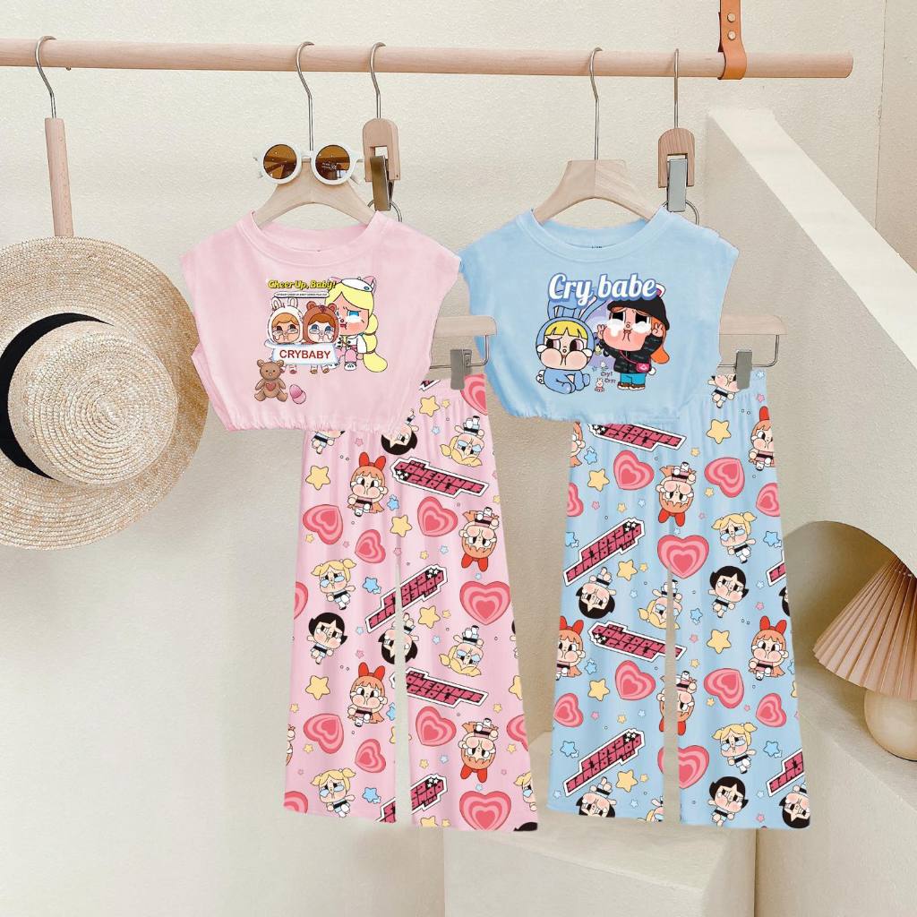 พร้อมส่ง 4016 ผ37-ผ40 ครอปเบบี้