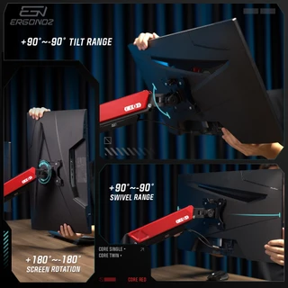 ERGONOZ แขนจับจอ ขาตั้งจอคอมพิวเตอร์ Monitor Arm รุ่น CORE สำหรับหน้าจอ 17 - 32 นิ้ว