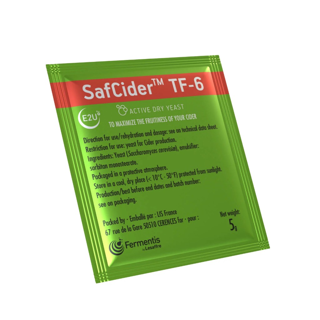 ยีสต์ทำเบียร์ Fermentis SafCider TF-6 Fruity Cider (5 gr.) BBE 02/28