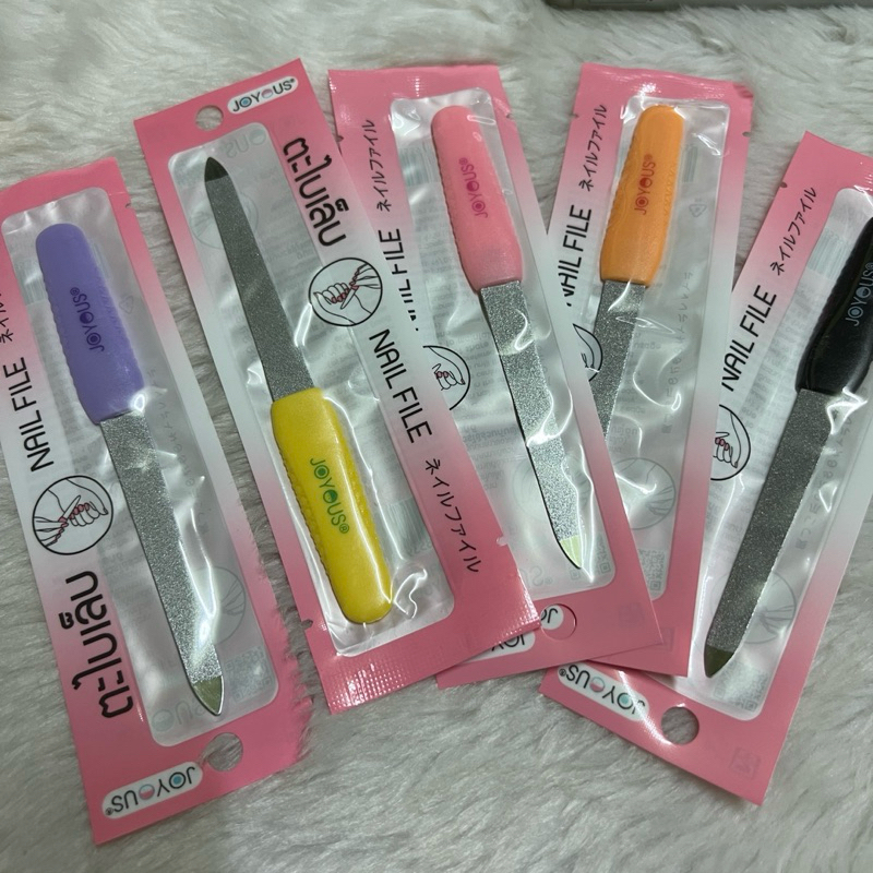 1 อัน ตะไบ ทึ่แต่งเล็บ เล็บ Nail file joyous brand คละสี จอยอัส ใช้แต่งขอบเล็บ ไม่ให้ขีดข่วนใบหน้า ใ