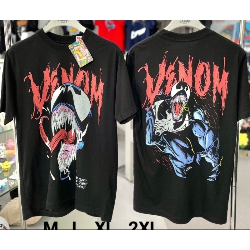 เสื้อMarvel ลาย Venom ลิขสิทธิ์แท้ สีดำ (MX-150) NEW