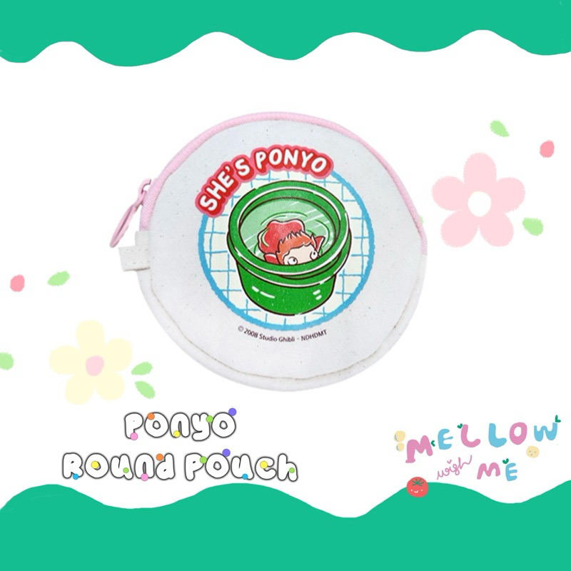 {พร้อมส่ง} Ponyo round pouch👛🐟