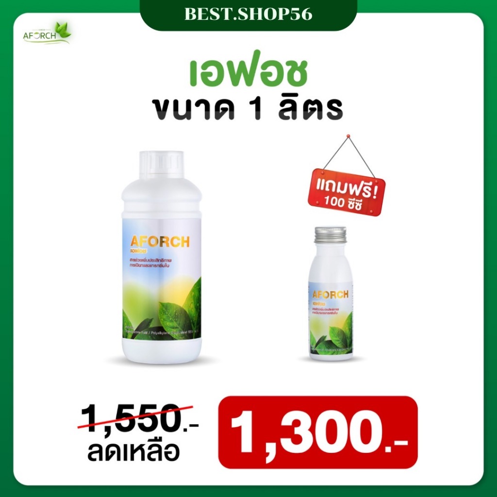 เอฟอช AFORCH 1แถม1 { ส่งฟรี มีปลายทาง} สารจับใบชาคริต สารจับใบเพิ่มประสิทธิภาพ แท้100%