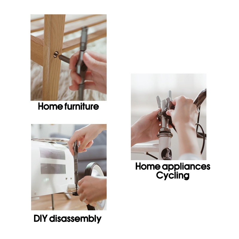 Duke Atuman RS1ชุดไขควงวงล้อมัลติฟังก์ชั่นสำหรับใช้ในบ้านชุดเครื่องมือความแข็งสูงอเนกประสงค์ 24-in-1 - รูปที่ 4