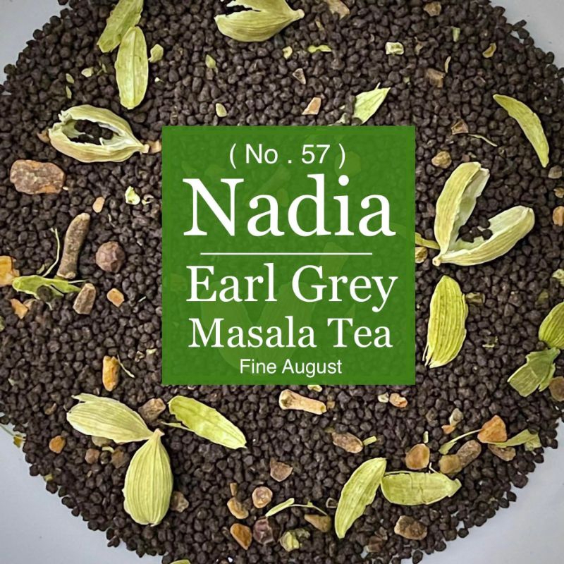 No.57 Nadia (Earl Grey Masala Tea) กลิ่นหอมแต่ไม่ฉุนเครื่องเทศ ขนาด 50 กรัม Loose Tea