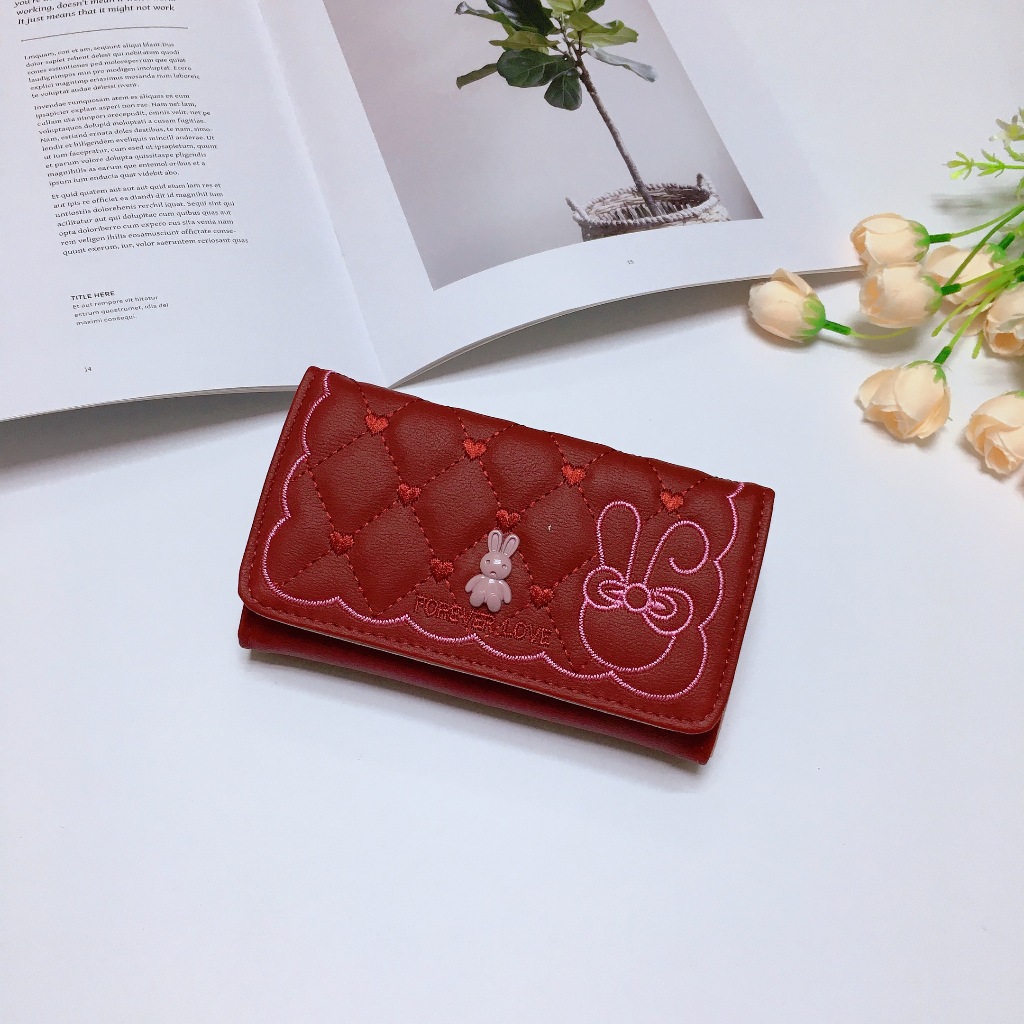 DZ11#กระเป๋าธนบัตรใบกลางรุ่น2พับ รายละเอียดสินค้า วัสุดหลัก : หนังpu ขนาดกระเป๋า : สูง 8.5 * กว้าง 13.5 CM. - รูปที่ 5