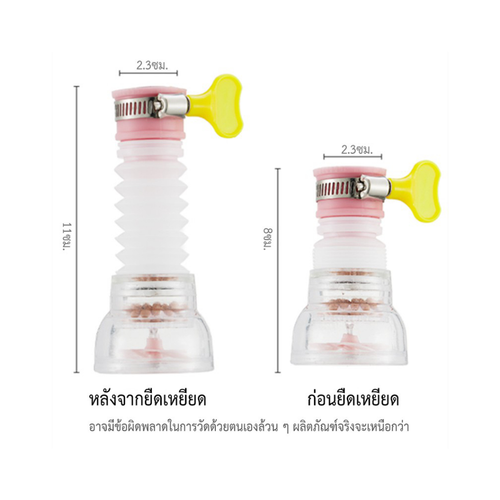 Eden จัดส่งรวดเร็ว หัวต่อก๊อกน้ำ หัวต่อกันน้ำกระเด็น หัวกรองน้ำ ยืดได้ หมุนได้360 องศา กรองด้วยหิน - รูปที่ 5