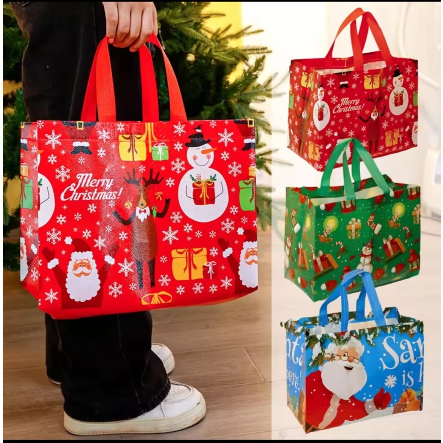 พร้อมส่ง ถุงบรรจุของขวัญ ถุงคริสต์มาส ของขวัญซานต้าครอส  christmas gifts ราคา ถูกที่สุด ดีลบีเคเค แกลเลอรีภาพที่ 2