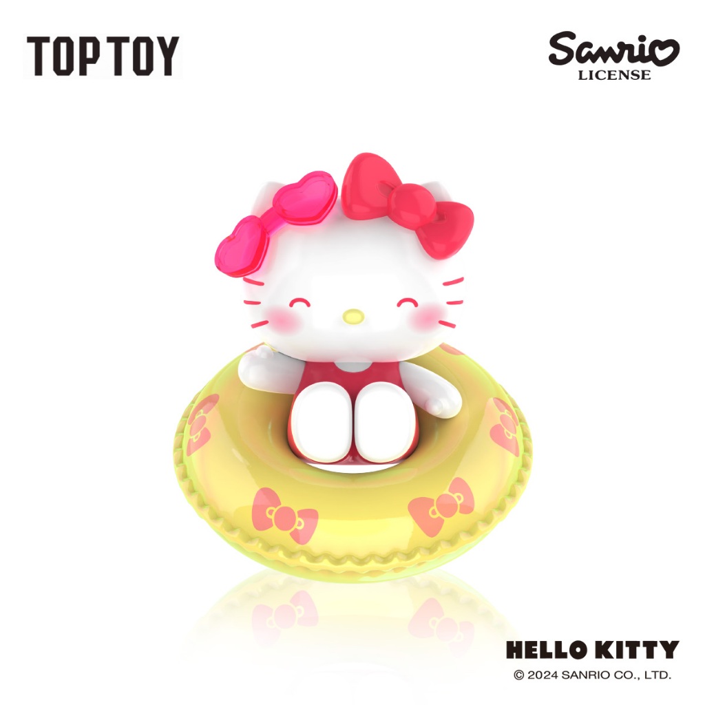 [Single Blind Bag] TOPTOY x Sanrio Family MINI Swim Ring Series Figures Toy ของเล่น ของขวัญ