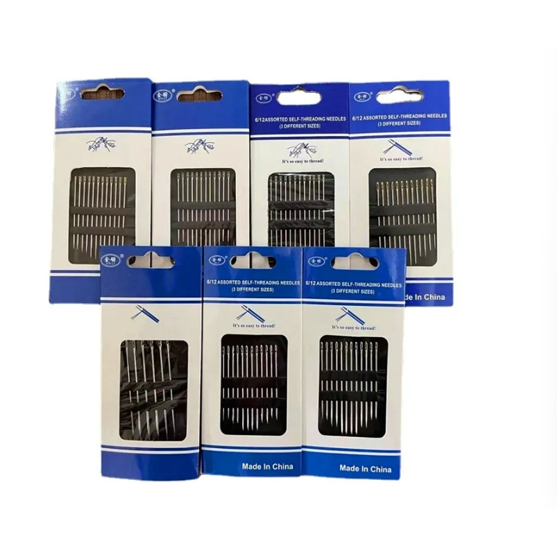 เข็มเย็บผ้า Diy สําหรับใช้ในครัวเรือน ไม่ต้องใช้ที่สนเข็ม