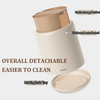 Ecoco ชั้นวางอุปกรณ์จัดระเบียบในครัว หมุนได้ 360° ถอดออกได้ ชั้นวางมีดซักได้