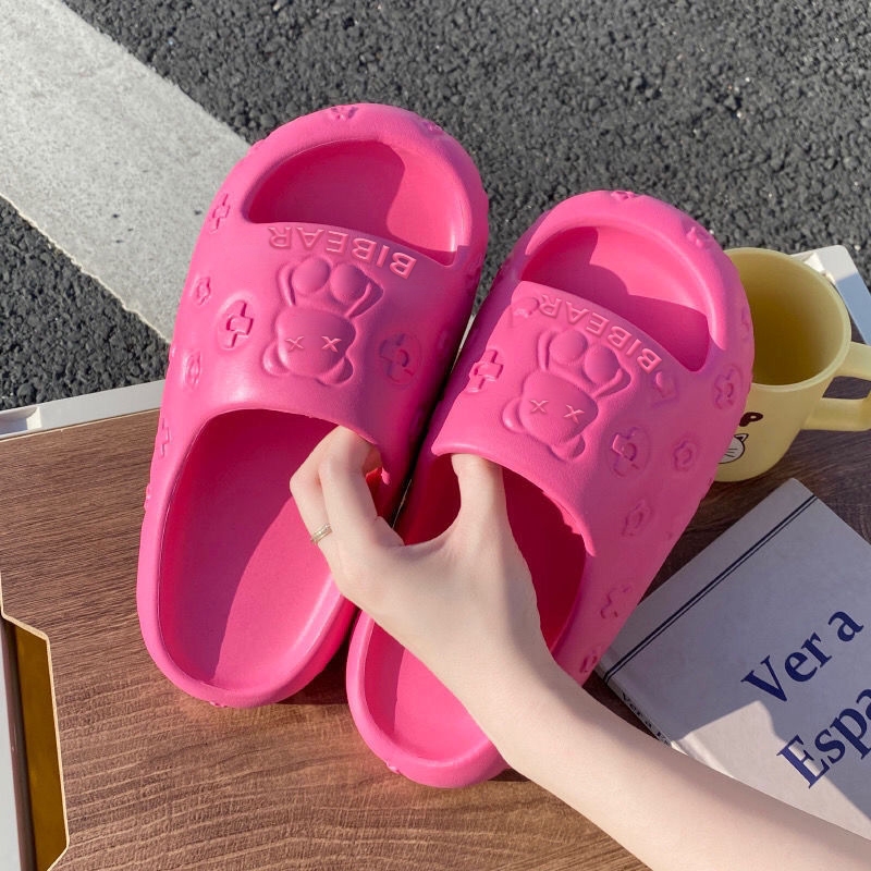 Fshoes รองเท้าแตะแฟชั่นสุดนุ่มนวล แตะแบบสวมแต่งลายน้อนหมี🐻 มี 4 สีสวยๆ🌈 จุกๆไปเลยจ้าา🥰 - รูปที่ 6