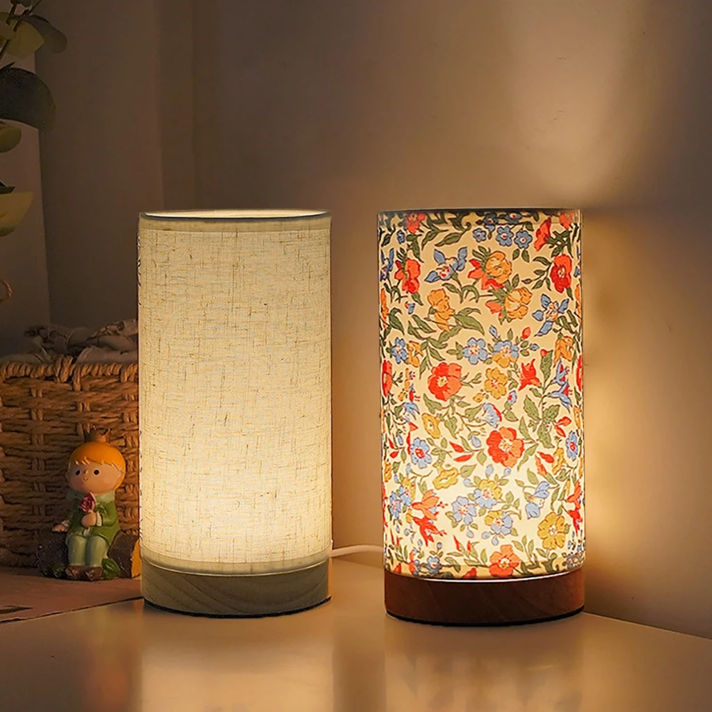 🏷️[Home]🔥 โคมไฟตั้งโต๊ะ LED สไตล์ญี่ปุ่น มินิมอล USB ปรับความสว่างได้ โคมไฟข้างเตียง ไม้เนื้อแข็ง แสงอบอุ่นสีวอร์ม🔥