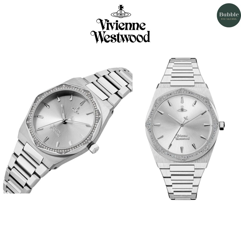 (พร้อมส่ง) Vivien Westwood VV244SLSL สี silver หน้าปัด 33mm [ของเเท้ 100%]