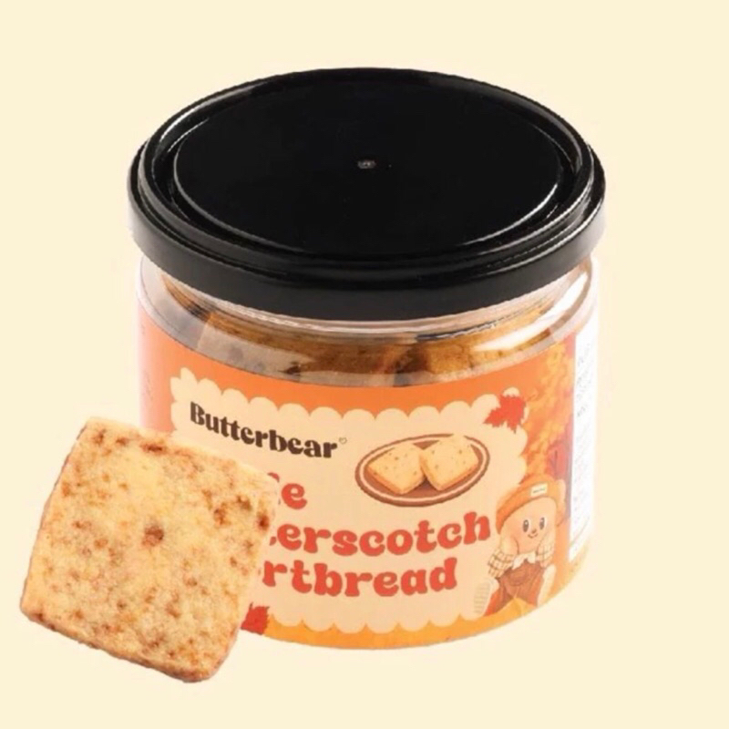 คุ้กกี้รสเมเปิ้ล Maple Butterscotch Shortbread Cookie แบบกระปุก น้องหมีเนย butter bear ของแท้ 100% สดใหม่จากช้อปทุกวัน