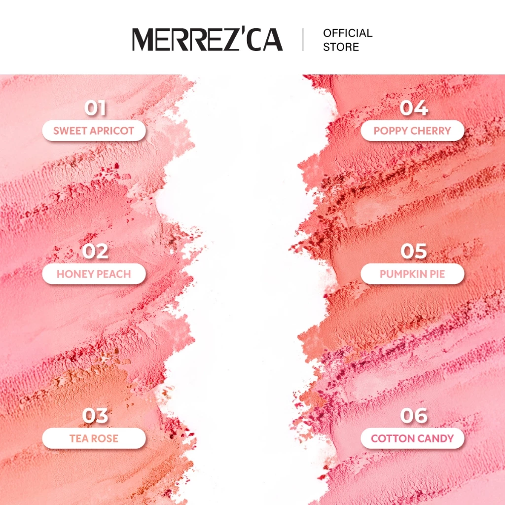 Merrezca Blurry Blush บลัชล็อคแก้มฉ่ำฟุ้ง สีสวยชัด ติดทน thumbnail 5