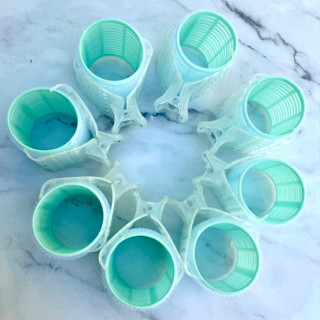 โรลม้วนผม ขนาดใหญ่ แบบมีกิ๊บ โรลหนาม ม้วนผม ลอนผม ไม่ใช้ความ…