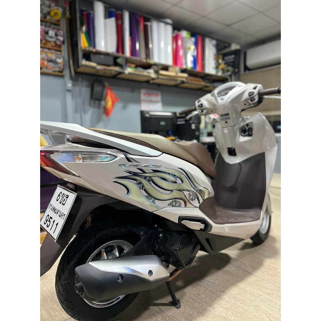 สติ๊กเกอร์ติดลายหรีด ลายไฟอะไรอีก 9 สีตรงรุ่น 100% 6 จุดรอบคัน - รูปที่ 6