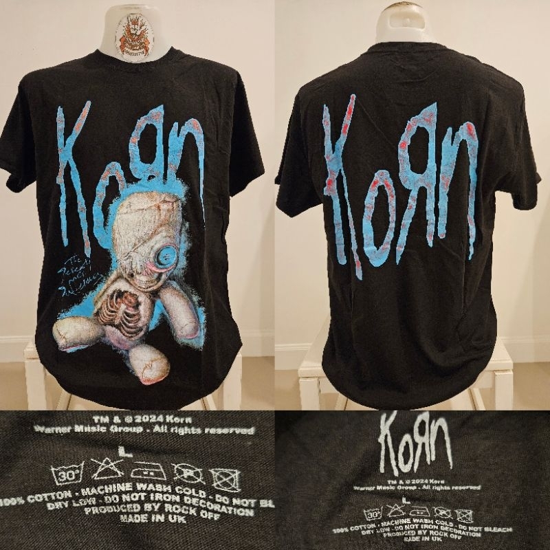 🔥KORN คอนร์ เสื้อวง งานลิขสิทธิ์แท้ นำเข้า-UK ของแท้🌍