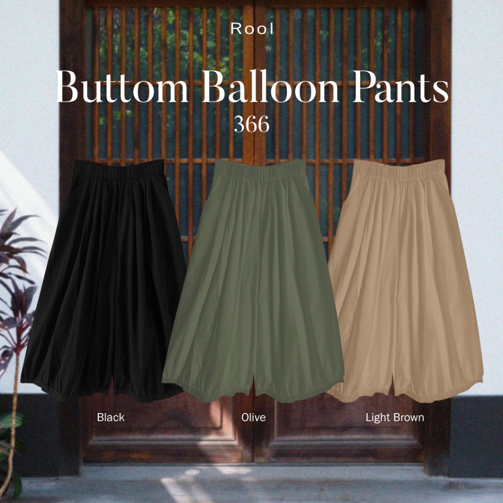 Rool - Balloon Pants 366 กางเกงขายาวทรงบอลลูน