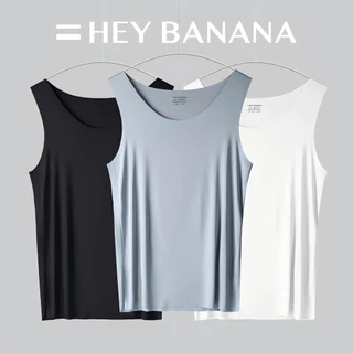 Heybanana เสื้อกล้ามผู้ชายระบายความชื้น เสื้อกล้าม ผ้าฝ้าย แบบแห้งเร็ว เหมาะกับฤดูร้อน สําหรับผู้ชายแเสื้อออกกำลังกา