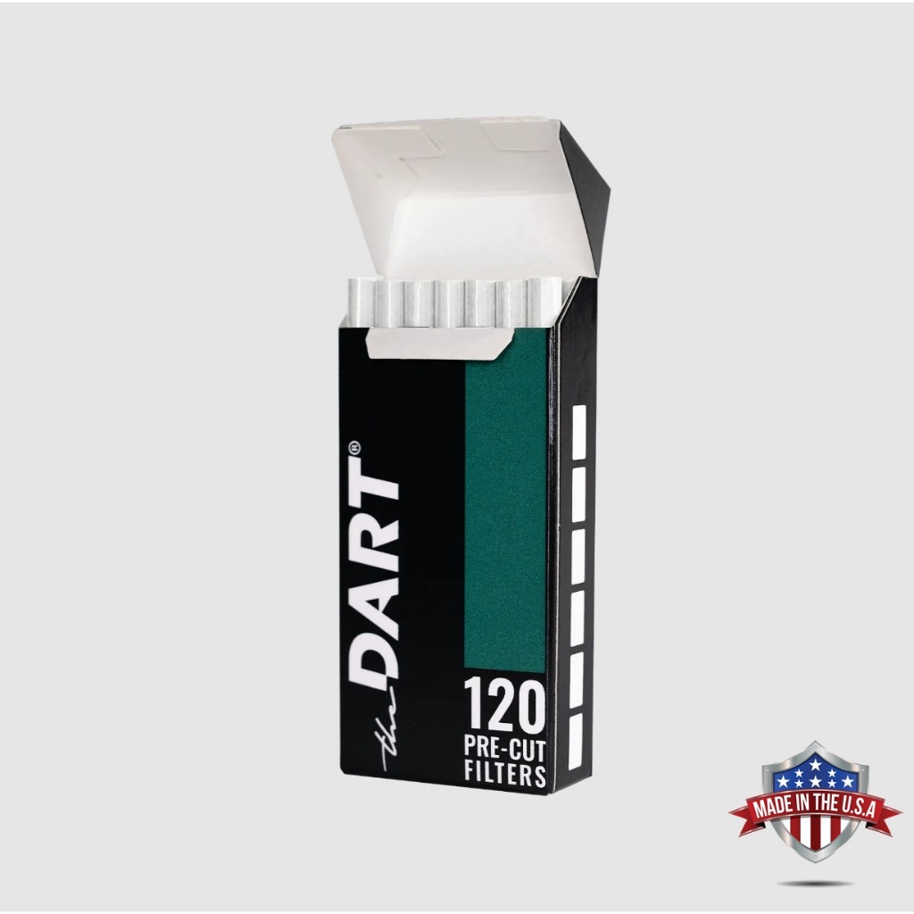 Pre-Cut Filters 120pcs/กล่อง ฟิลเตอร์สำหรับ DART Pro Made in USA 100%
