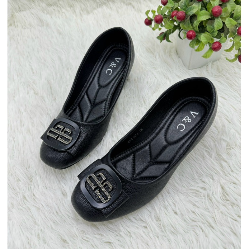 ⭐️พร้อมส่ง⭐️รองเท้าคัชชู หนังนิ่ม รุ่น 874-374 ส้นสูง 2 นิ้ว Size 35-40