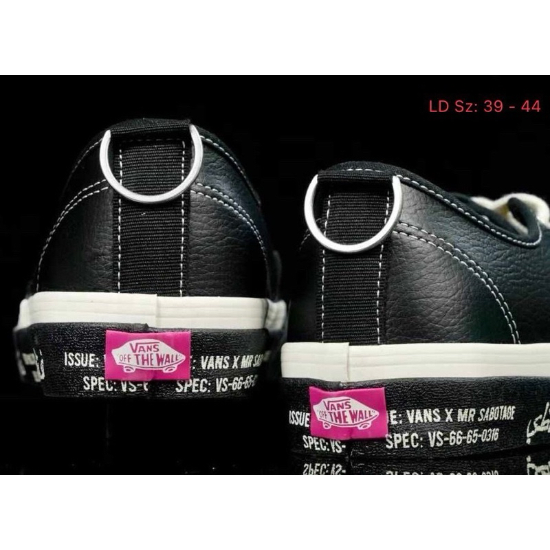 รองเท้าผ้าใบV SBTG X Authentic Black White (size39-44) SABOTAGE SKELETON