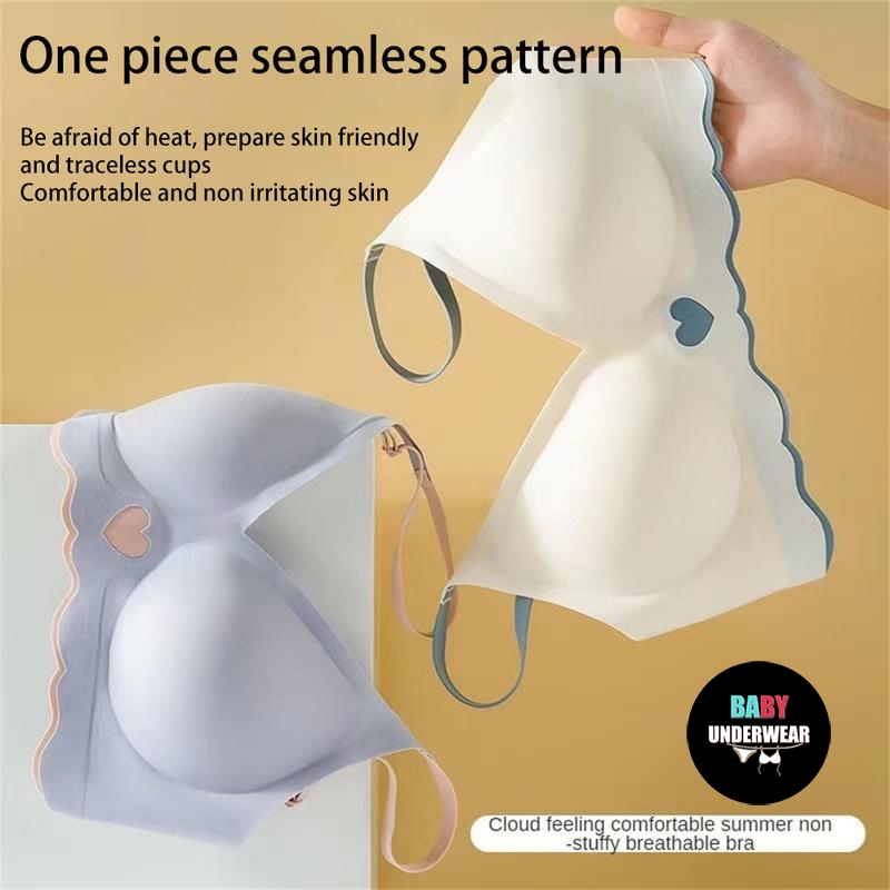 baby underwear Sport ออกกำลังกาย เสื้อผ้า สปอร์ตบรา, นู้ดไร้ตะเข็บ, วัสดุคริสตัลเจลลี่, นุ่มและรองรับ, สำหรับผู้หญิง