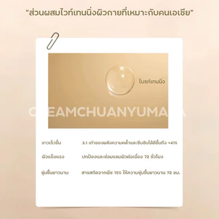 ใหม่! Watercome 【ร้านครีมแก้มอ้วน】 Whitening Essence Body Lotion กลิ่นพีช 220g.
