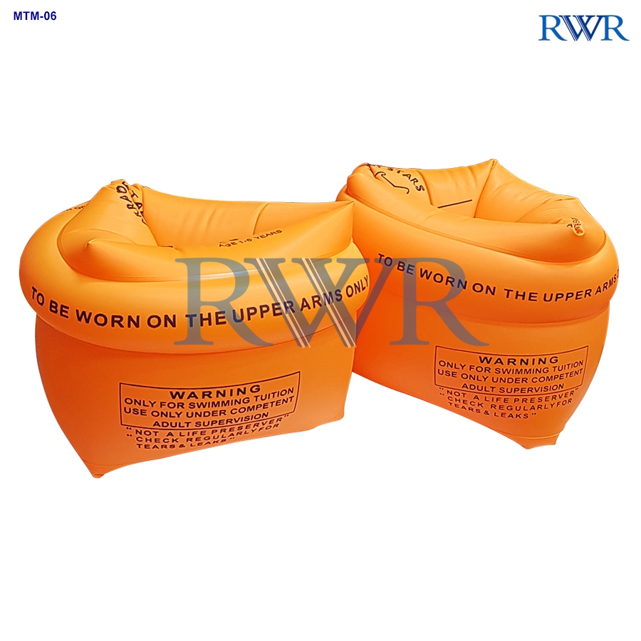 RWR ห่วงยางสวมแขนว่ายน้ำ หัดว่ายน้ำ สีส้ม รุ่น MTM-06