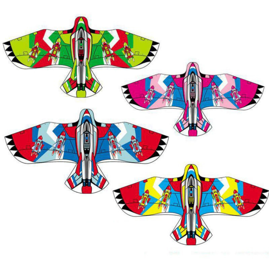 (ใหม่)📌  ว่าว เครื่องบินเล็ก ขนาด 120x55ซม. พร้อมส่ง แถมเชือก ฟรี