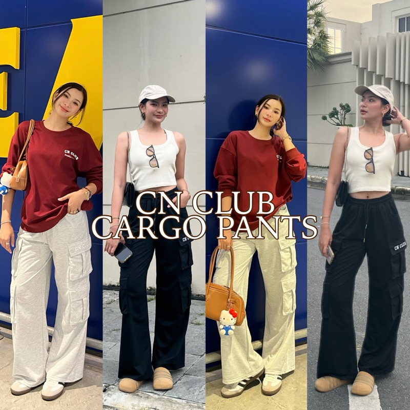 CN Club Cargo Pants (CN251) 590.- | กางเกงขายาวคาร์โก้ แบรนด์ CHANEE #ChaneeCN251