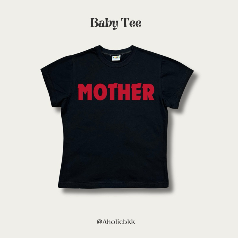 AHOLICBKK | เสื้อทรง BABY TEE MOTHER F_CKER - รูปที่ 4