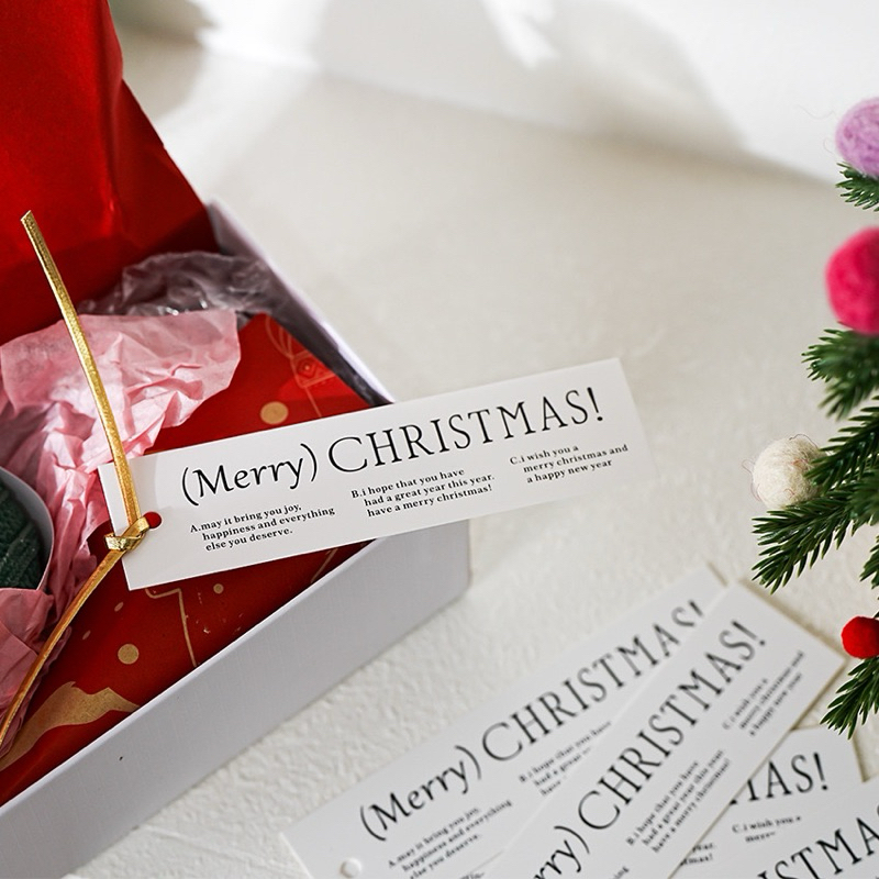 (50ชิ้น) /แทร็กห้อย คริสต์มาส Christmas tags 🏷️🎄