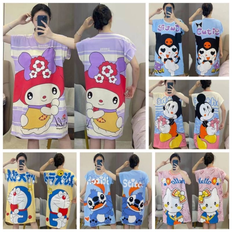 😍ชุดนอน ฟรีไซส์ (พร้อมส่งจากไทย)😍คนอวบ คนผอม ใส่ได้
