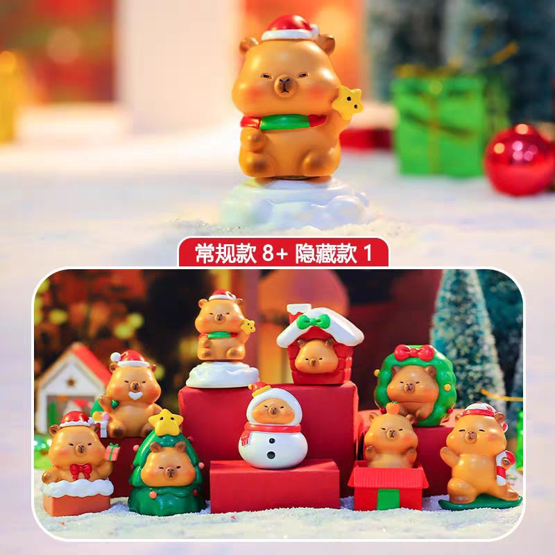 ใช้โค้ด30% พร้อมส่ง Capybara Christmas Night คาปิในชุดเสื้อคริสต์มาส