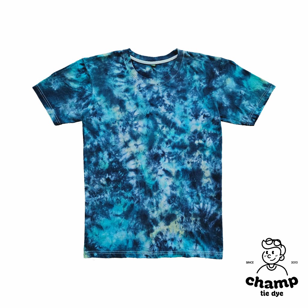 เสื้อยืดมัดย้อม โอเวอร์ไซส์ คอกลม ผ้าฝ้าย เสื้อเด็ก Tie Dye Oversized kids T-shirt unisex cotton