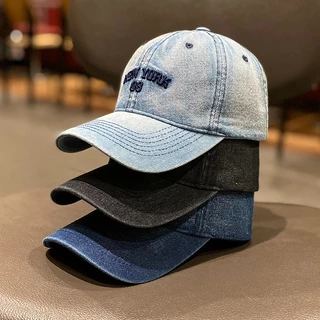 หมวกแก็ป 🧢 Newyork08 ผ้ายีนส์ 3สี