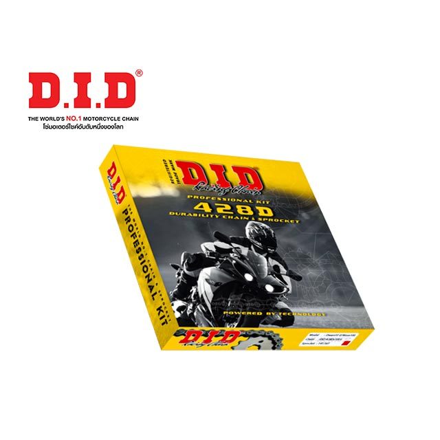 D.I.D ชุดโซ่-สเตอร์รถจักรยานยนต์ 428 D (Deam100/Wave100 /Wave s,x,z /Wave125 /Wave125i /MSX125 /Dream Supercub/Wave 125