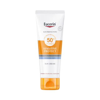 Eucerin SUN SENSITIVE PROTECT CREAM SPF 50+ PA++++ 50 ML ยูเซอริน ครีมกันแดดสำหรับผิวหน้า ให้ความชุ่มชื้น กันน้ำ