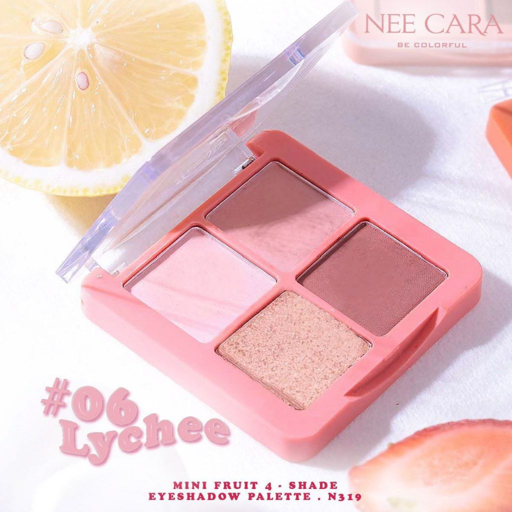 ถูก/แท้/มีไลฟ์ (มีสีใหม่) พาเลทท์ Nee Cara Mini Fruit อายแชโดว์ มินิฟรุต พาเลท ทาตา ชิมเมอร์ ตาวิ้ง อายแชโดว์เกาหลี - รูปที่ 5