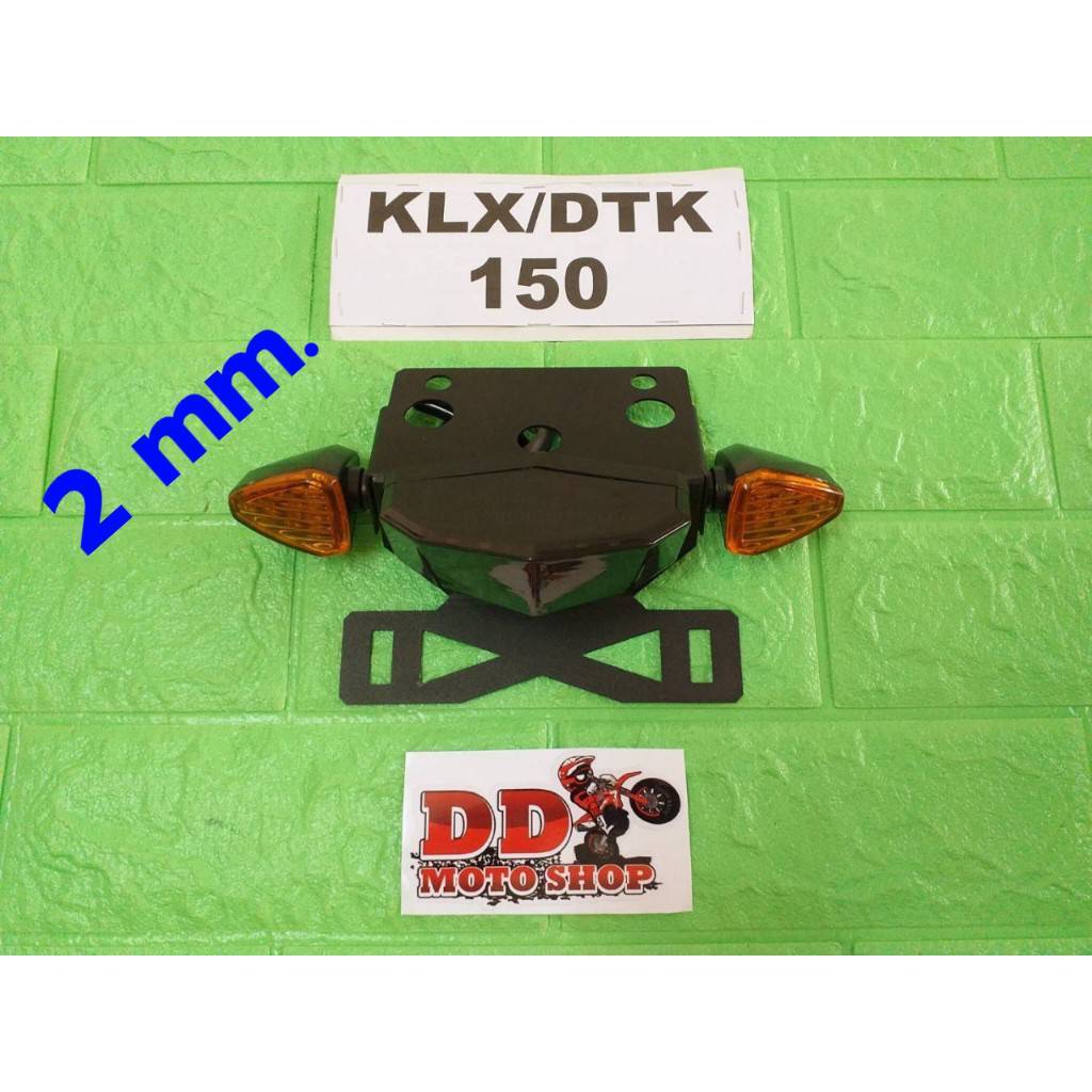 ท้ายสั้น KLX150 DTK150 BF150 D-TRACKER150 #ใส่ไฟเลี้ยวแต่ง #โครงเหล็กหนา 2.0 มม. ไฟท้าย KLX150