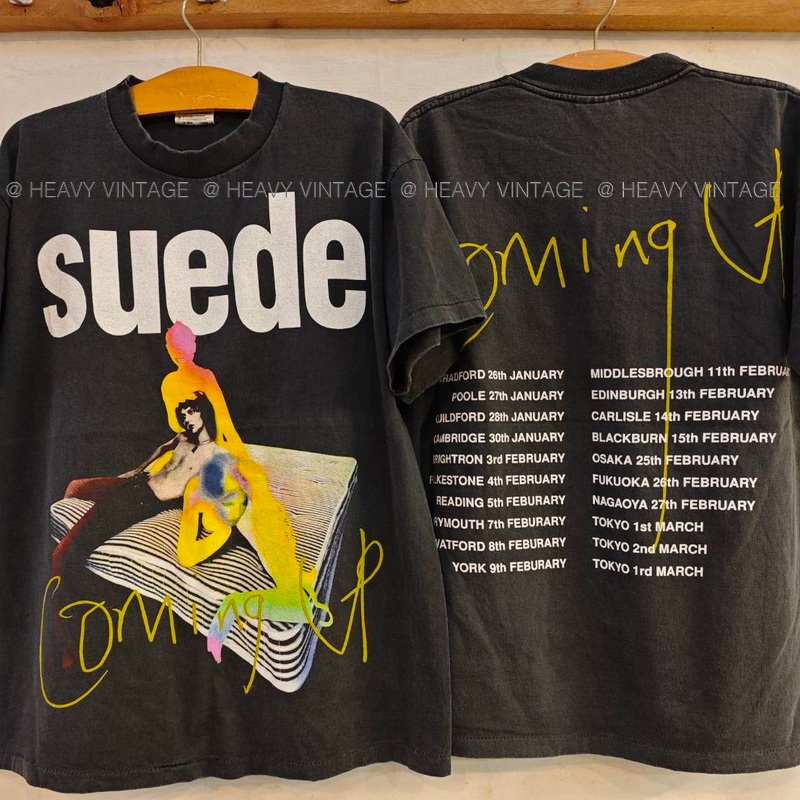 SUEDE COMING UP WORLD TOUR 1993 เสื้อวินเทจ เสื้อทัวร์ วงร๊อค heavy vintage shirt