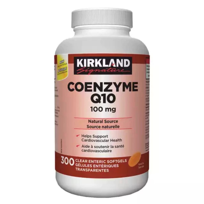 Kirkland Signature Coenzyme Q10 100 mg, 300 Clear Enteric Softgels-รักษาสุขภาพ Exp.2027