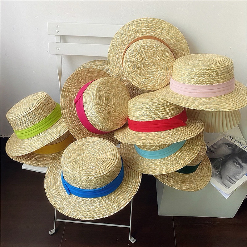 Hatforu หมวกทรงเค้ก สีพาสเทล หมวกใส่ไปทะเล