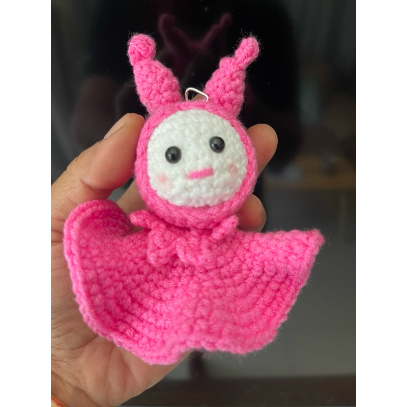 Kurumi พวงกุญแจตุ๊กตาน่ารักๆ งาน Craft ถักโครเชต์ ฝีมือคุณแม่ถักเองครับ มีตัวเดียวในโลก