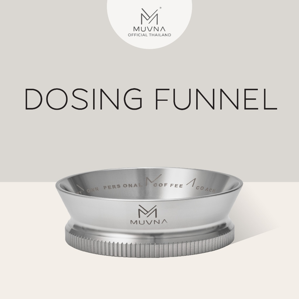 Dosing Funnel 58mm. MUVNA โดสซิ่งกาแฟ แหวนผงดูดแม่เหล็ก Universal การ์ดด้านนอกผงป้องกันการบิน