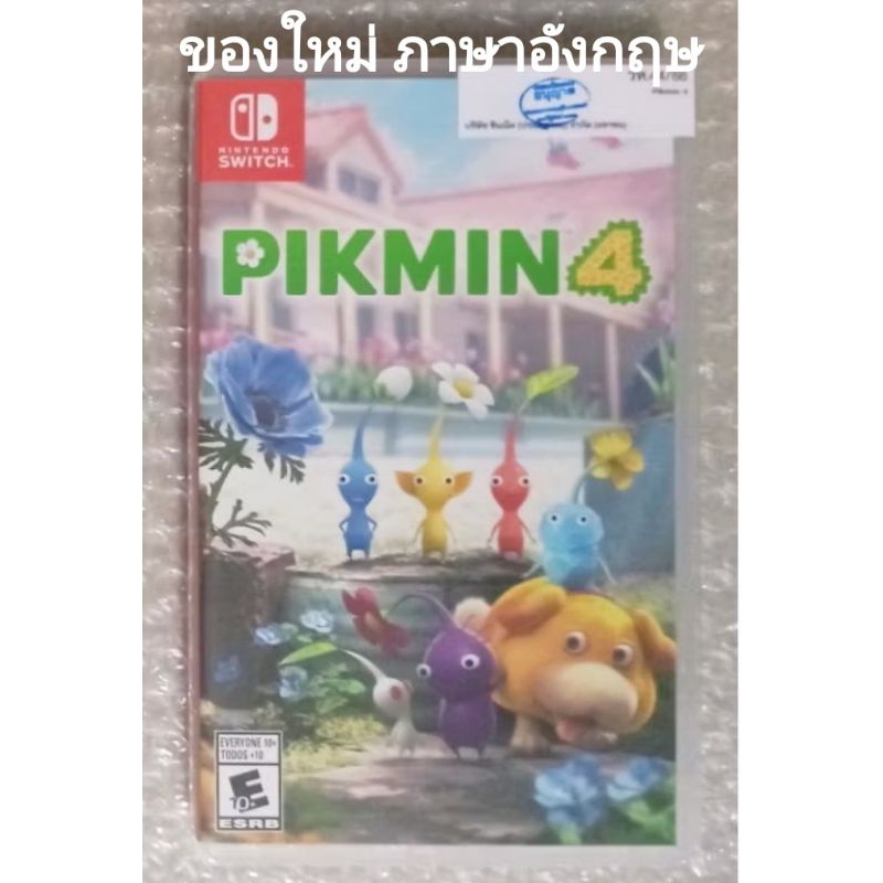 มือ1 PIKMIN 4 ภาษาอังกฤษ ENGLISH NINTENDO SWITCH EN US เกม ครอบครัว เด็ก น่ารัก 2 คน PIKMIN4 PICMIN 